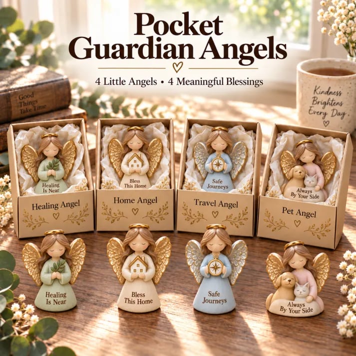 👼 Limited-Time Sale | 12-Piece Pocket Guardian Angel Set – Mini Angel Keepsakes with 12 Unique Blessings of Faith, Hope & Love • Heartfelt Gifts for Loved Ones