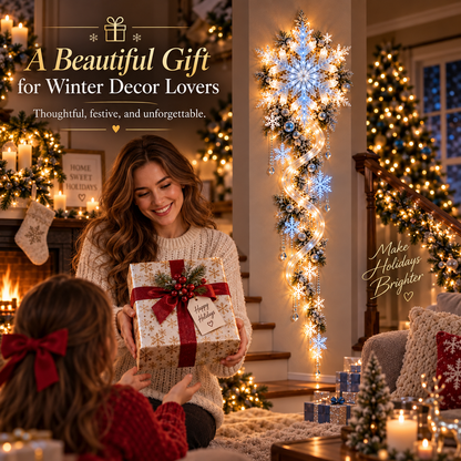 ❄️ Limited-Time Christmas Sale | Giant Snowflake Blizzard Trail™ – Turn Your Home into a Glowing Winter Wonderland 🎄✨
