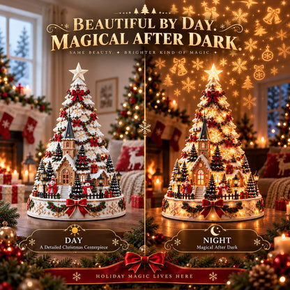 ⭐🏆 60,000+ Sold - 🎄MerryRealm™ Christmas Village Lightscape Tree