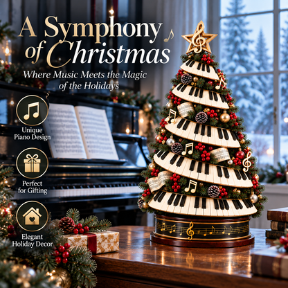 🎹✨ Piano Christmas Tree Light – Lighted Musical Holiday Tree for Piano Lovers