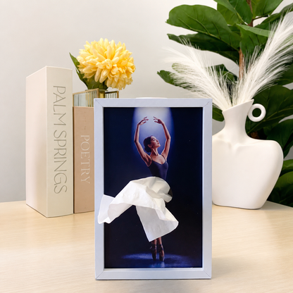 🔥 LIMITED-TIME SALE 🩰 Ballet Dancer Tissue Box Holder – Elegant Ballerina Tissue Skirt Home Decor