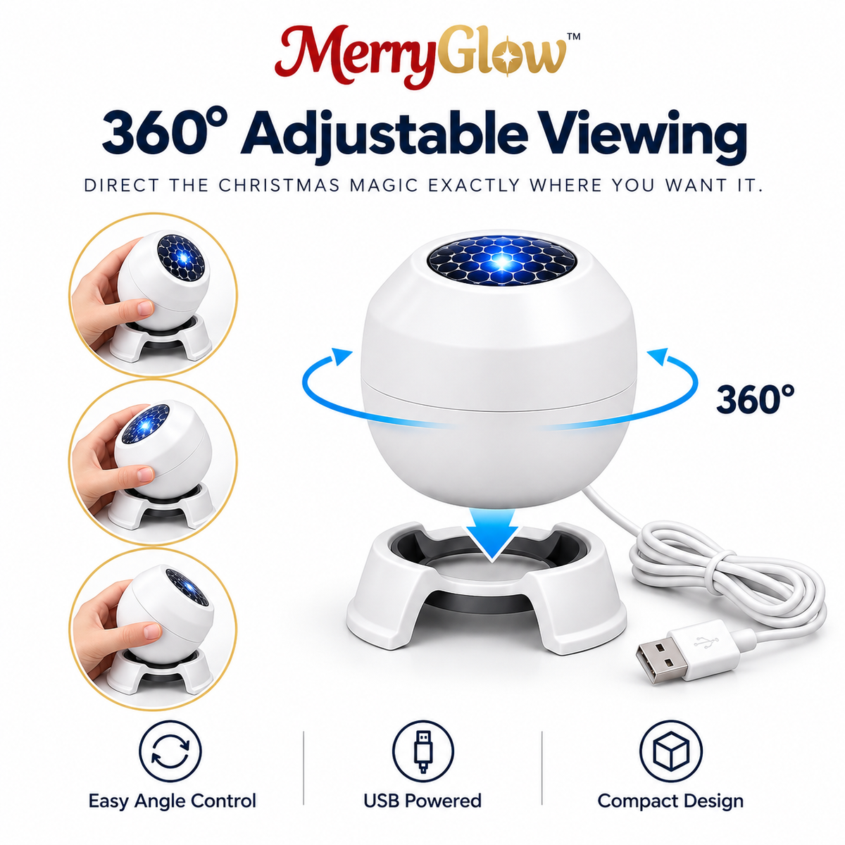 MerryGlow Christmas Projector