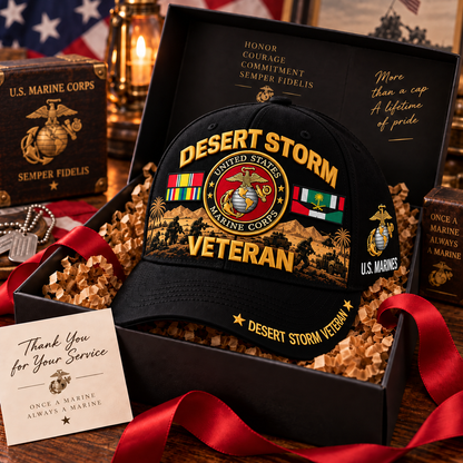 🏆Last Day Promo: 45% OFF! 🏜️Desert Storm Veteran Tribute Cap （1991–2026 -35TH ANNIVERSARY）
