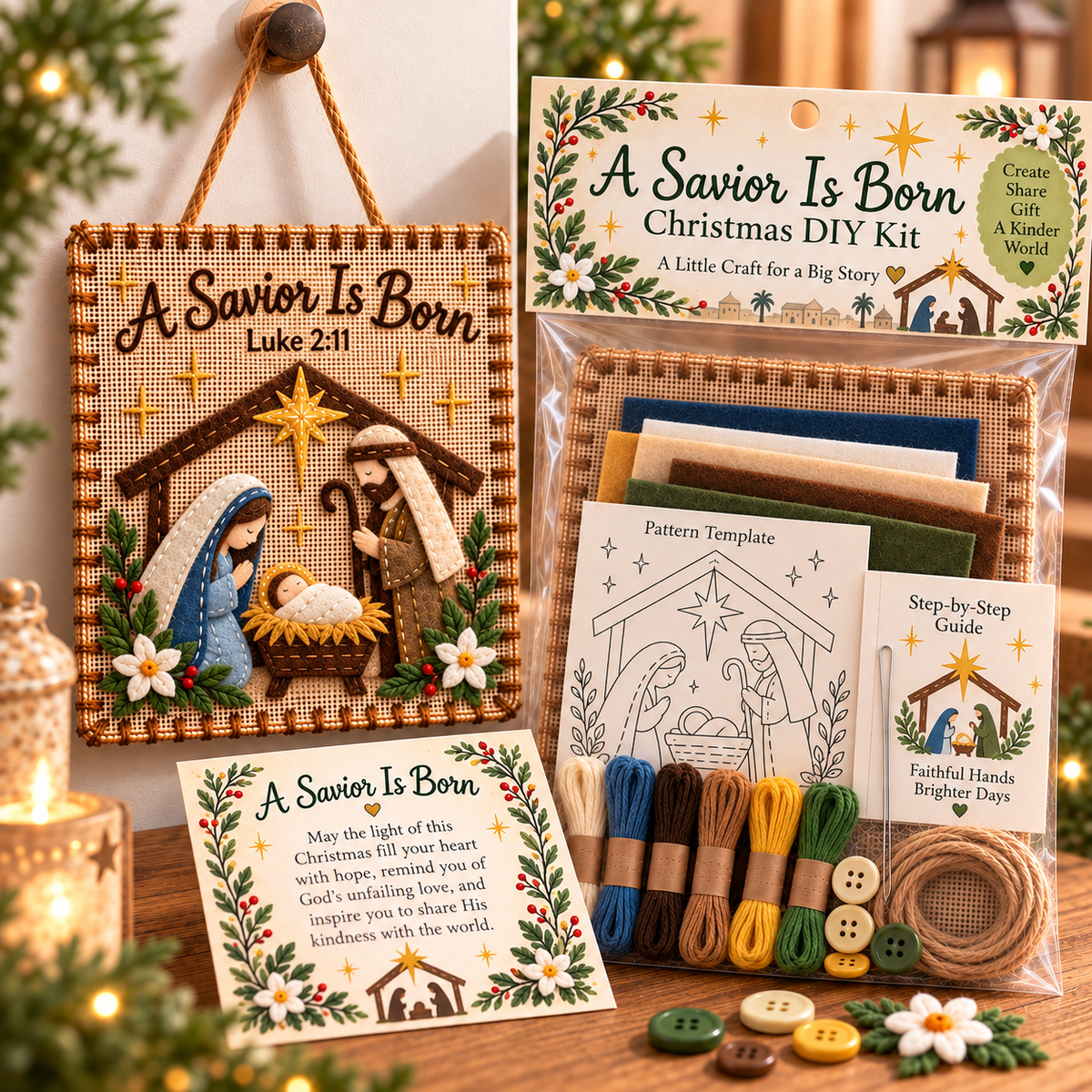 ✝️ Christmas Faith Fabric Weaving Kit