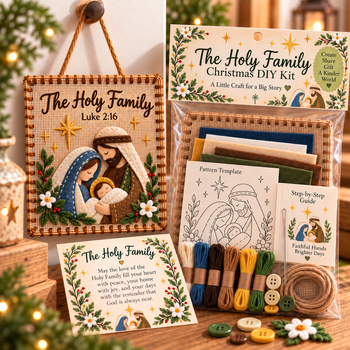 ✝️ Christmas Faith Fabric Weaving Kit