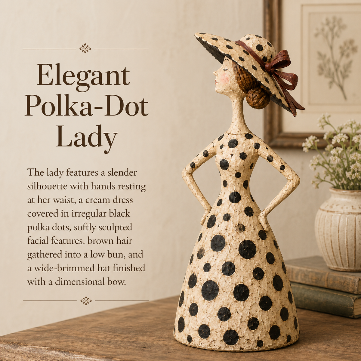🔥Vintage  Cat & Lady Sculptures