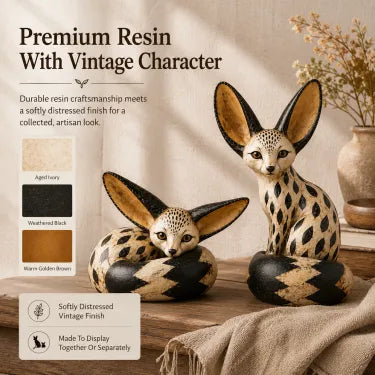 🔥Vintage Fennec Fox Sculpture