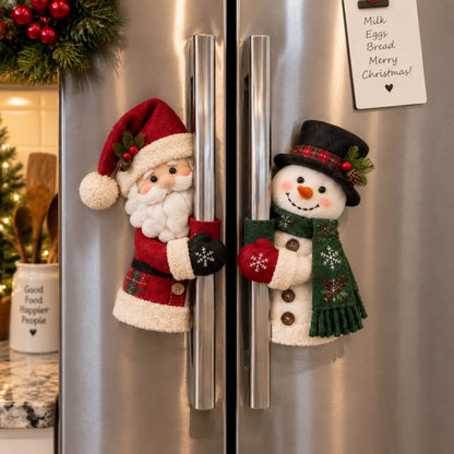 Christmas Santa & Snowman Handle Huggers