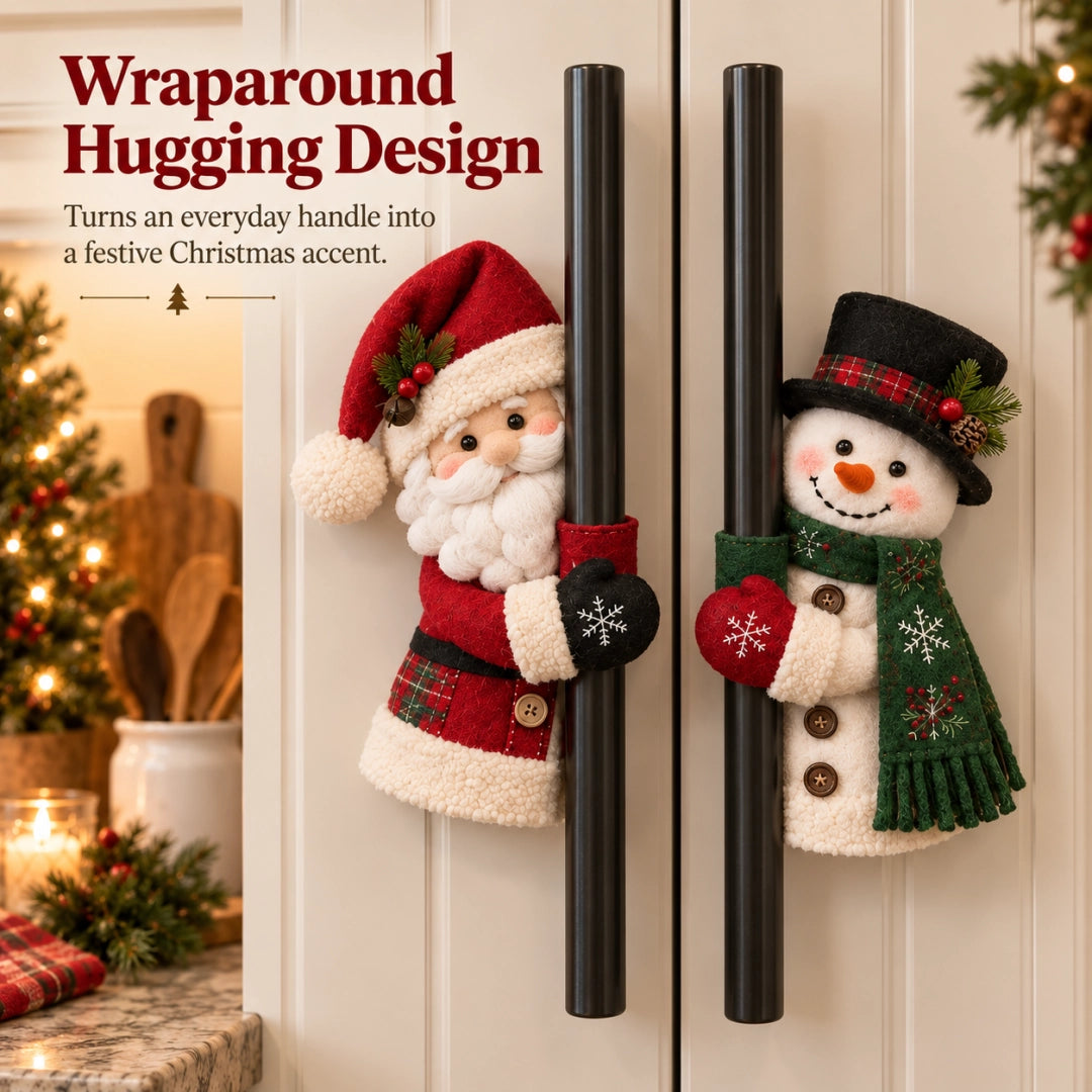 Christmas Santa & Snowman Handle Huggers