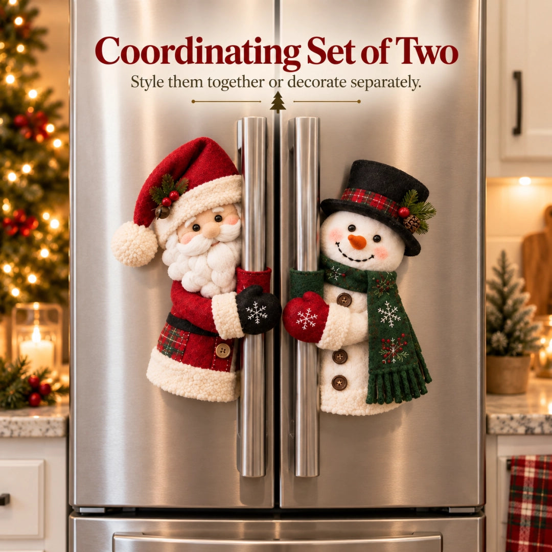 Christmas Santa & Snowman Handle Huggers