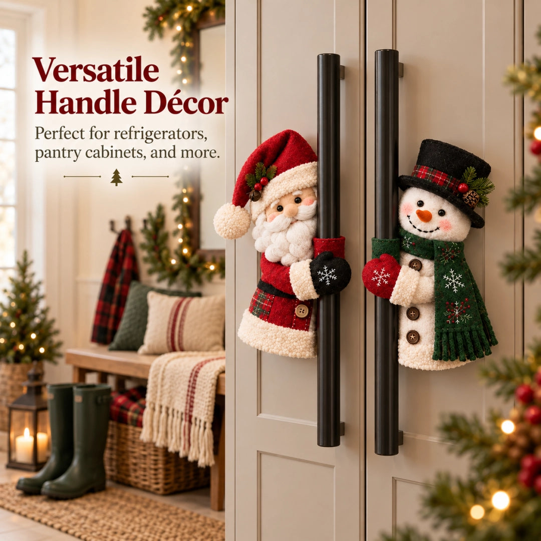 Christmas Santa & Snowman Handle Huggers