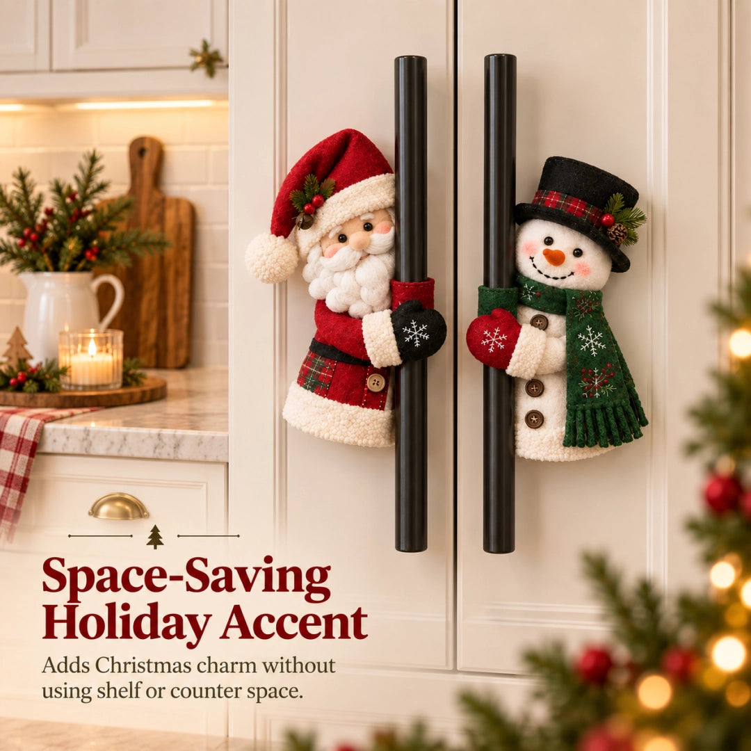 Christmas Santa & Snowman Handle Huggers