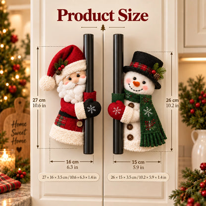 Christmas Santa & Snowman Handle Huggers