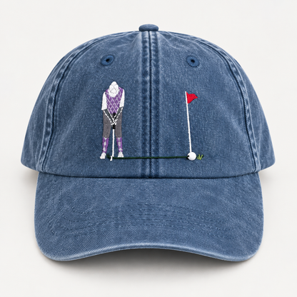 ⛳ Putt It In! Interactive Golf Cap – Vintage Washed Moving Ball Hat