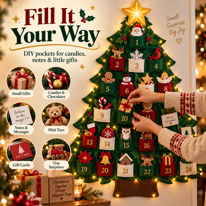 🎄 Christmas Memory Tree™ – Lighted 24-Day Fill-Your-Own Advent Calendar