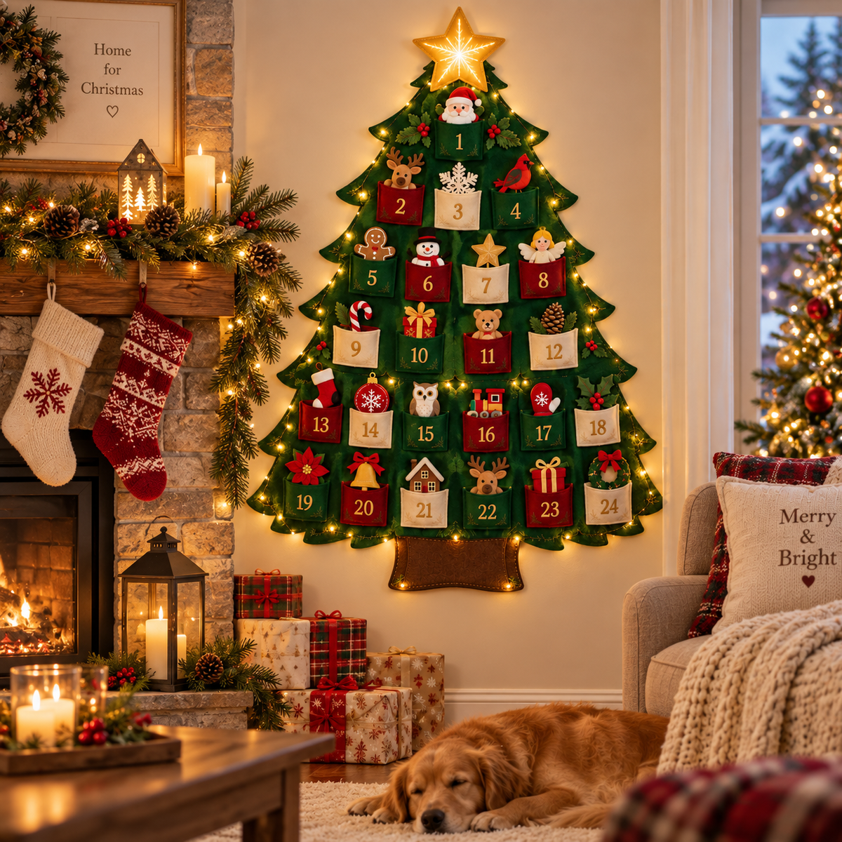 🎄 Christmas Memory Tree™ – Lighted 24-Day Fill-Your-Own Advent Calendar