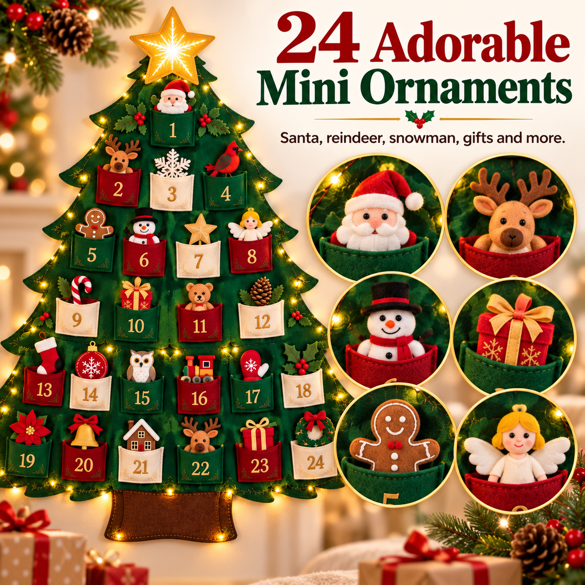 🎄 Christmas Memory Tree™ – Lighted 24-Day Fill-Your-Own Advent Calendar