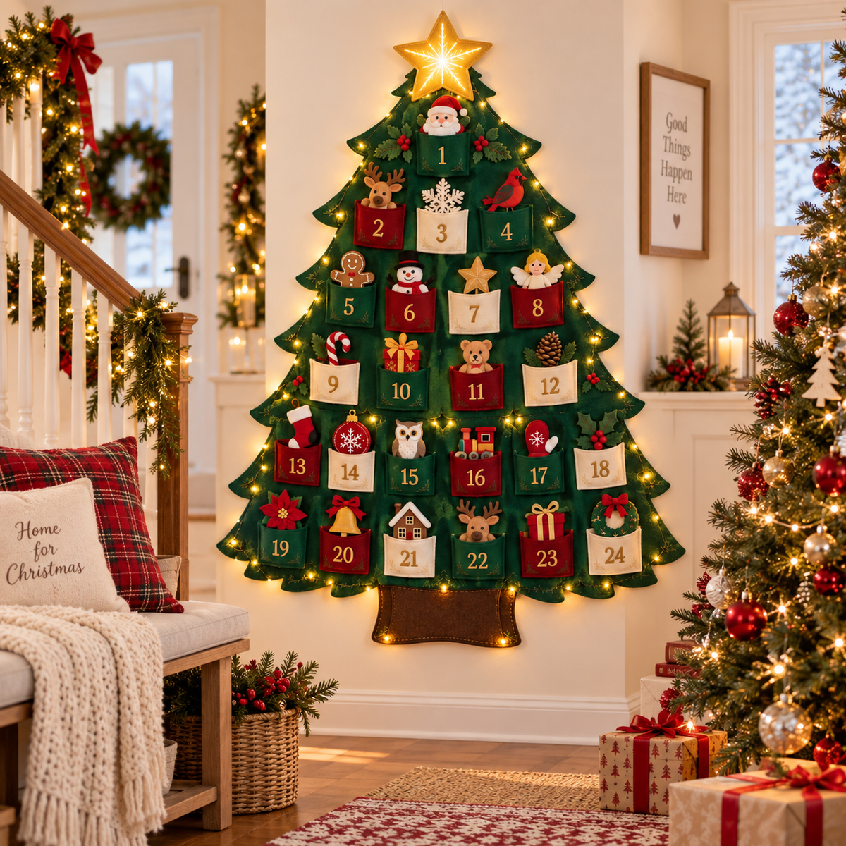 🎄 Christmas Memory Tree™ – Lighted 24-Day Fill-Your-Own Advent Calendar