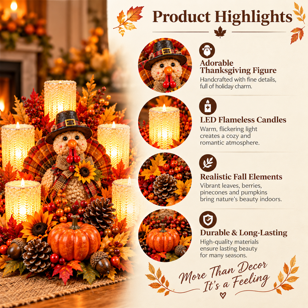 Thanksgiving centerpiece product highlights