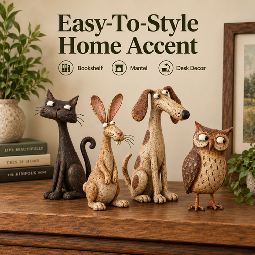 🐾Quirky Companions™ – Whimsical Animal Figurines