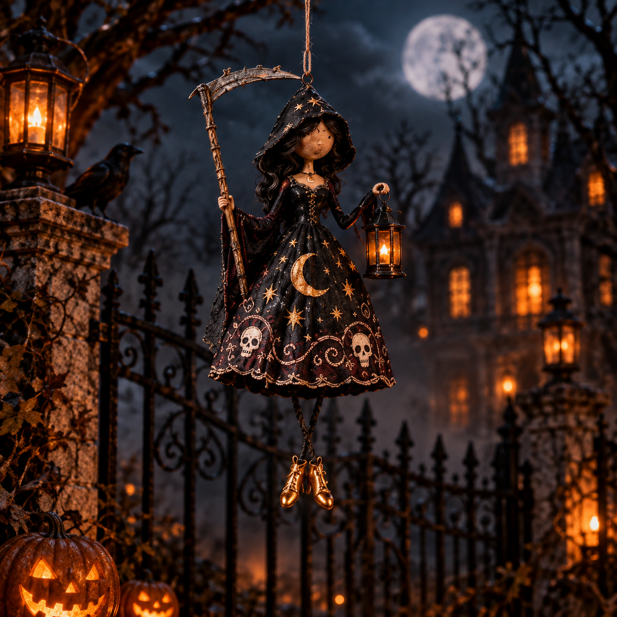 🎃Midnight Ladies™ – Gothic Halloween Hanging Decor🖤