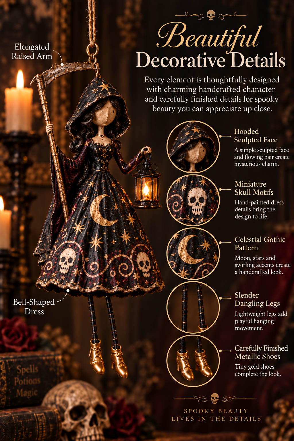 Reaper Lady decorative detail guide