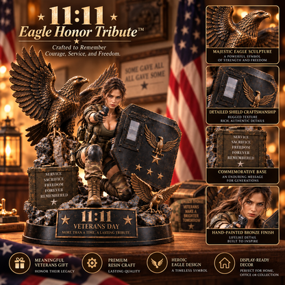 🦅 Veterans Day 11:11 Service & Honor Tribute™ – Soldier Memorial Display ⭐