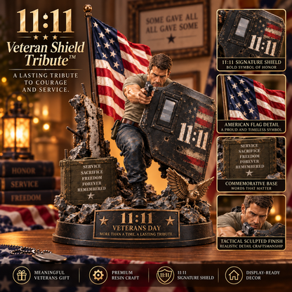 🦅 Veterans Day 11:11 Service & Honor Tribute™ – Soldier Memorial Display ⭐