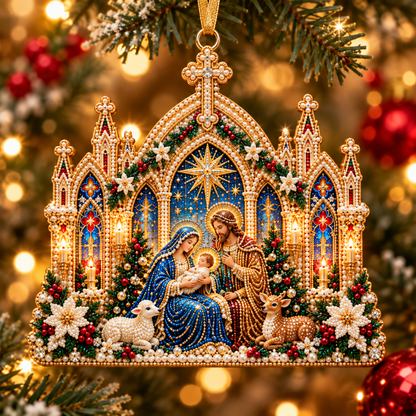 ✝️ Faithful Christmas Pearl Art Kit™ Create a Meaningful Nativity Keepsake, One Pearl at a Time