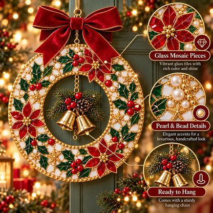 🎄✨ Christmas Jewel Mosaic Wreath™ – DIY Holiday Door Décor Craft Kit 🔔❤️