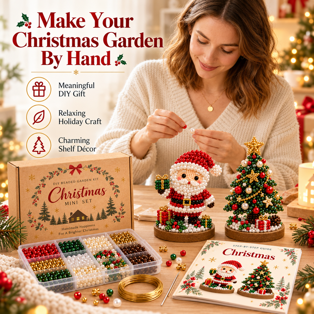 🎄✨Psalms of Christmas DlY Beaded Garden Craft Kit🎅⛄
