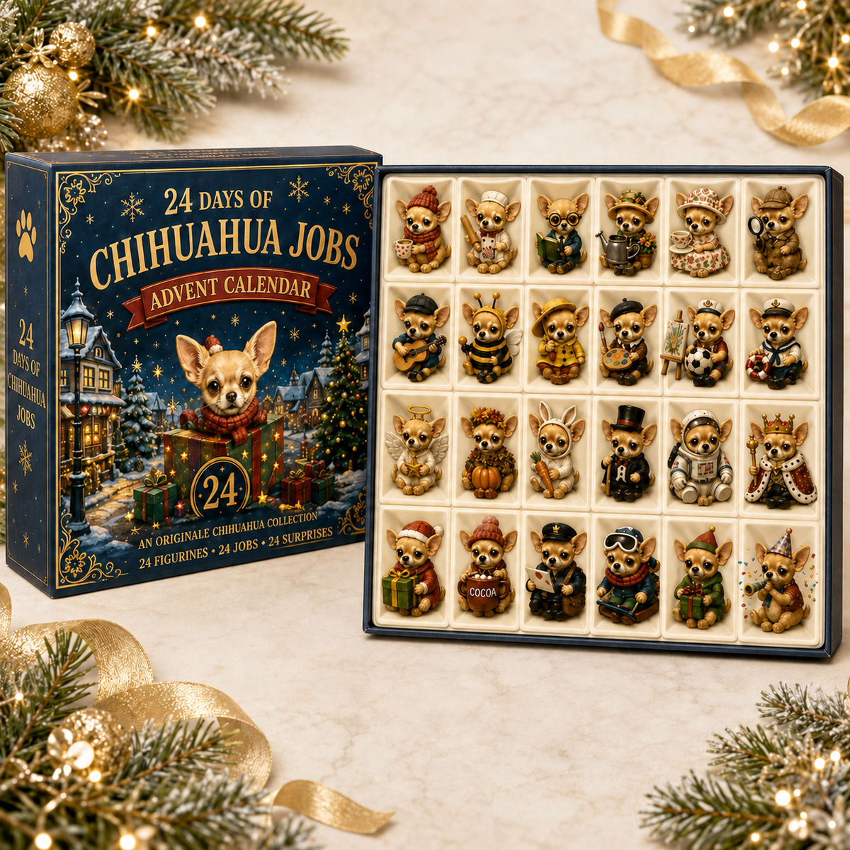 Chihuahua Jobs Advent Calendar 2026 – 24 Days of Unique Chihuahua Miniature Collectibles