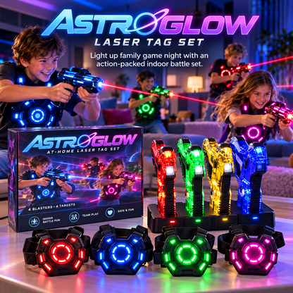 ⚡  4-Player Laser Tag Set – Rechargeable Indoor Battle Game for Kids & Family 🎯