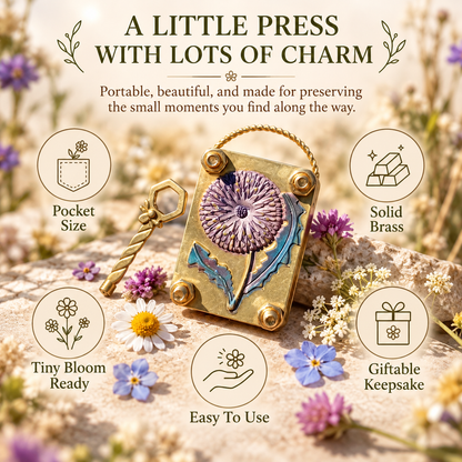 🌼 50% OFF Today! Mini Flower Press Keepsake for Tiny Blooms & Petals