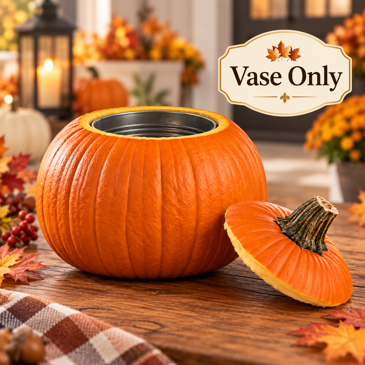 Harvest Bloom Pumpkin™ – 2-in-1 DIY Flower Vase & Fall Centerpiece