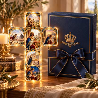 The Story of David™ – Illuminated 6-Scene King David Cross