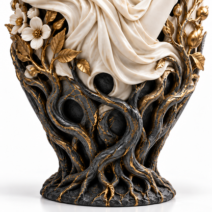 🌹 Persephone’s Return™ – Greek Goddess Sculptural Vase | A Symbol of Hope & New Beginnings