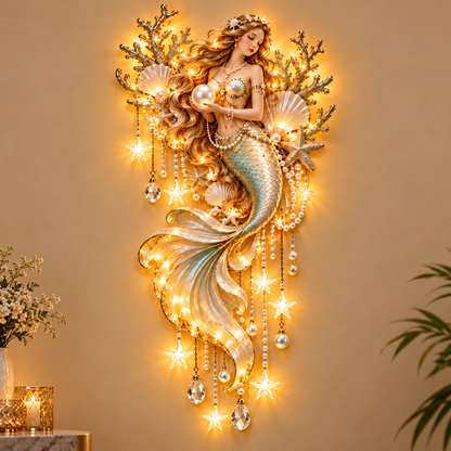 Limited-Time 60% OFF|🌙 Moonlit Goddess & Deer Glow™ – Magical Lighted Wall Art