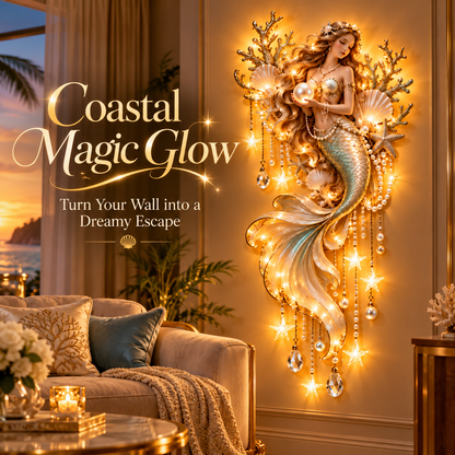 Limited-Time 60% OFF|🌙 Moonlit Goddess & Deer Glow™ – Magical Lighted Wall Art