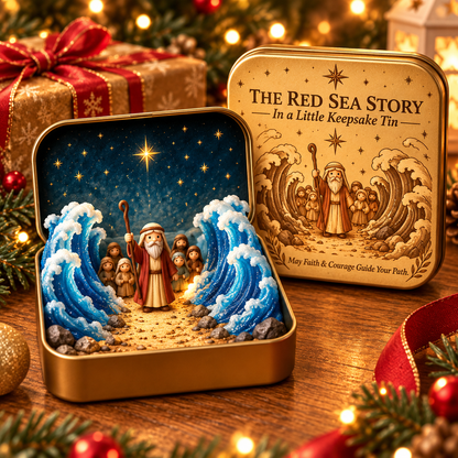 ✨ Pocket Bible Stories™ – 3D Mini Faith Keepsake Tin Collection | Meaningful Christian Gift