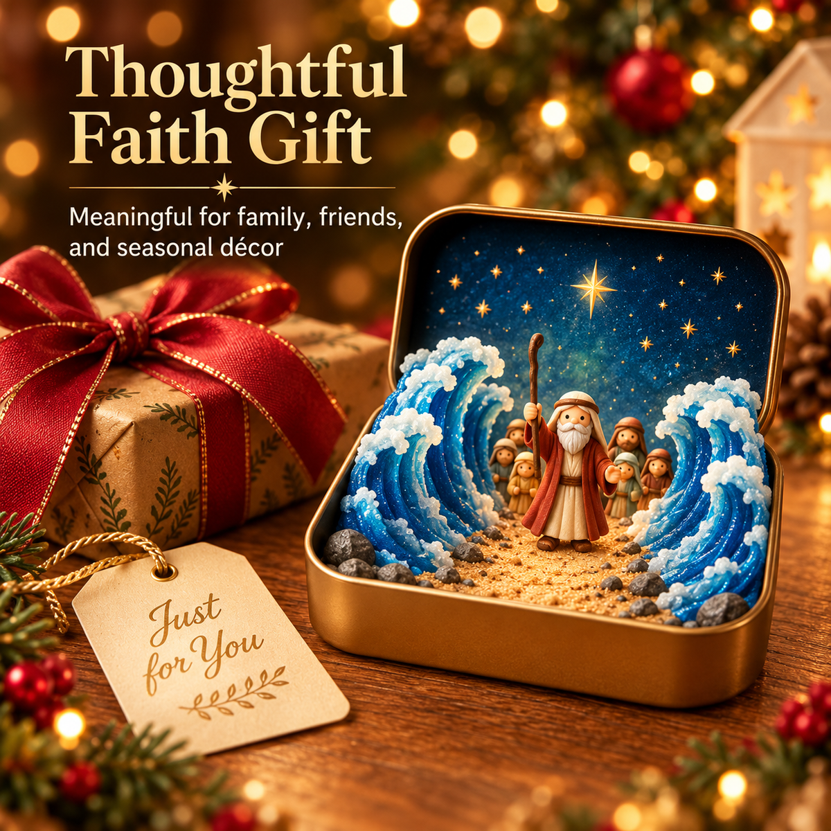 ✨ Pocket Bible Stories™ – 3D Mini Faith Keepsake Tin Collection | Meaningful Christian Gift