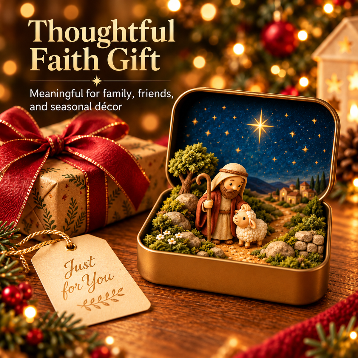 ✨ Pocket Bible Stories™ – 3D Mini Faith Keepsake Tin Collection | Meaningful Christian Gift