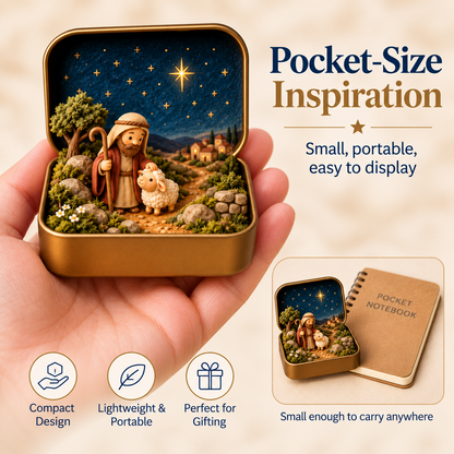 ✨ Pocket Bible Stories™ – 3D Mini Faith Keepsake Tin Collection | Meaningful Christian Gift