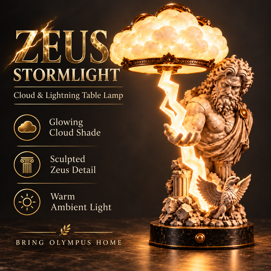 ⚡ Zeus Stormlight™ Table Lamp – A Legendary Glow for Your Home