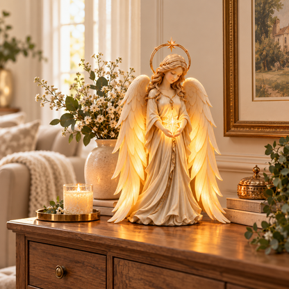 Gracefall Angel™ – Illuminated Guardian Angel Table Lamp