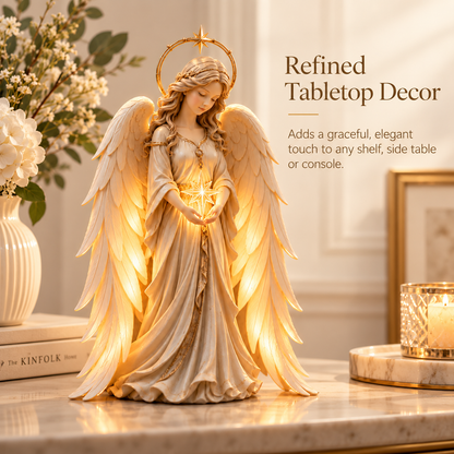 Gracefall Angel™ – Illuminated Guardian Angel Table Lamp