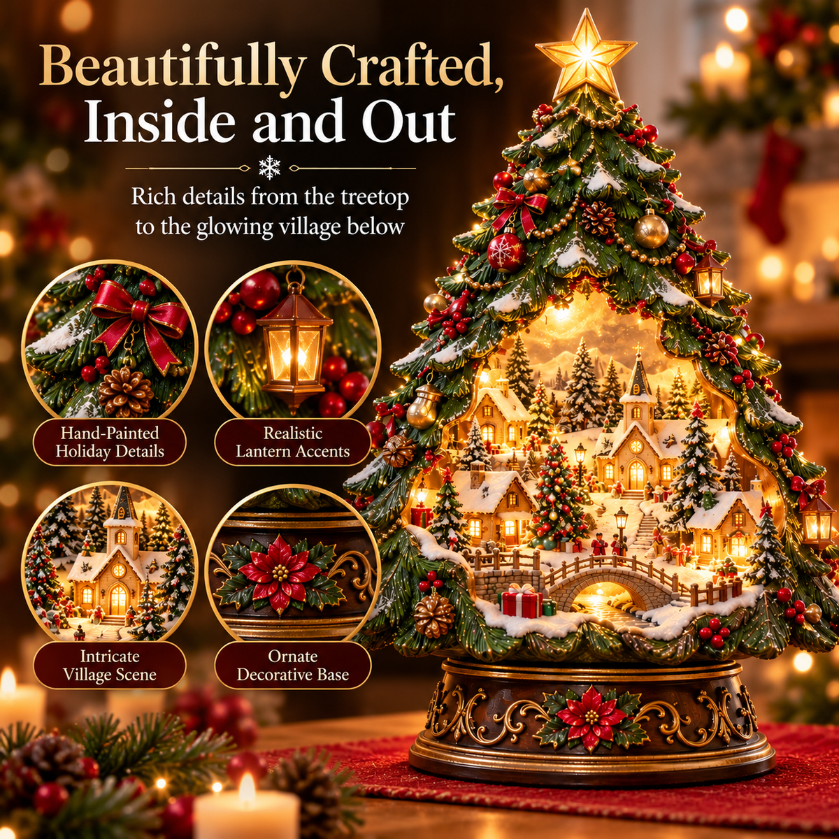 Christmas Tree Keeper detailed tabletop decoration
