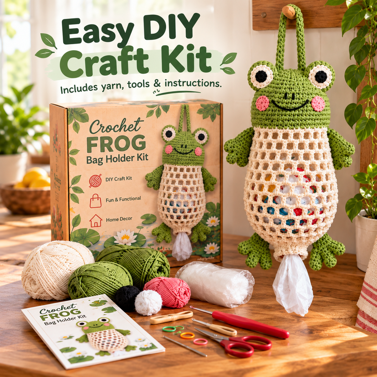 Cozy Critters easy crochet DIY craft kit