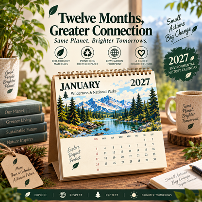 🌎2027 Environmental  Commemorative Calendar – 12 Months of Nature, One Planet to Protect