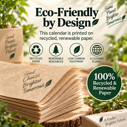 🌎2027 Environmental  Commemorative Calendar – 12 Months of Nature, One Planet to Protect